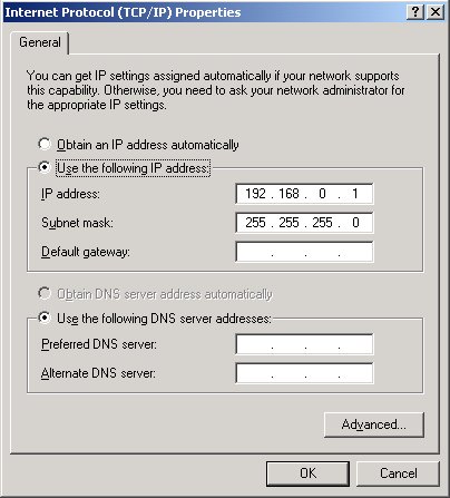 Win2K ICS Client TCP/IP Properties